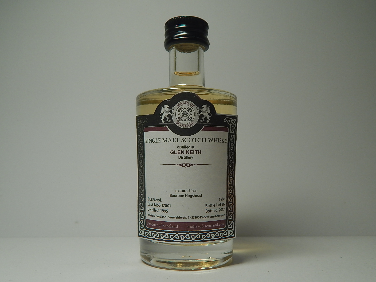 Bourbon Hogshead SMSW 22yo 1995-2017 "Malts of Scotland" 5cle 51,8%vol.